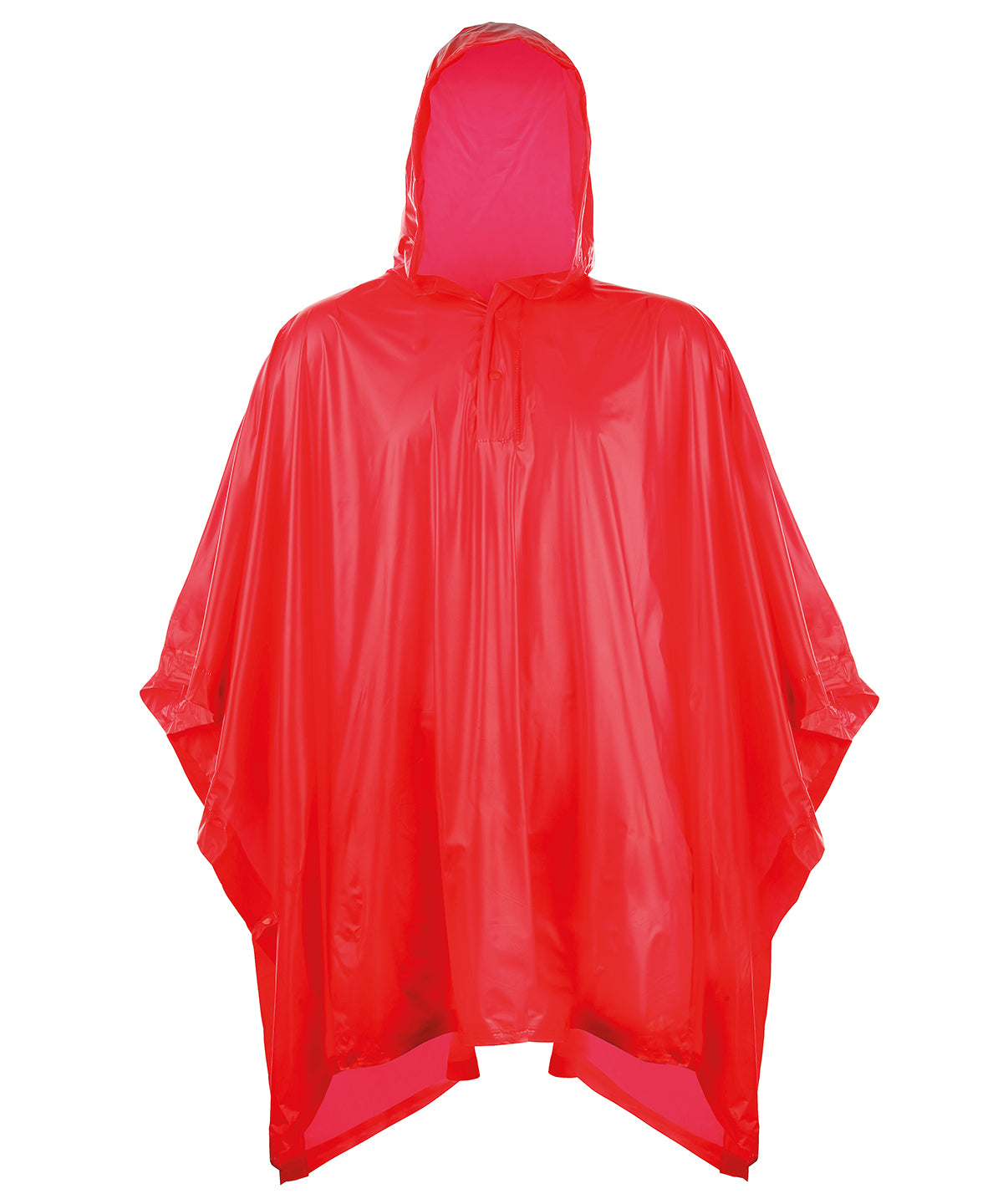 Kids plastic poncho - Splashmacs - SC019 - Red One Size - Customisable Ponchos