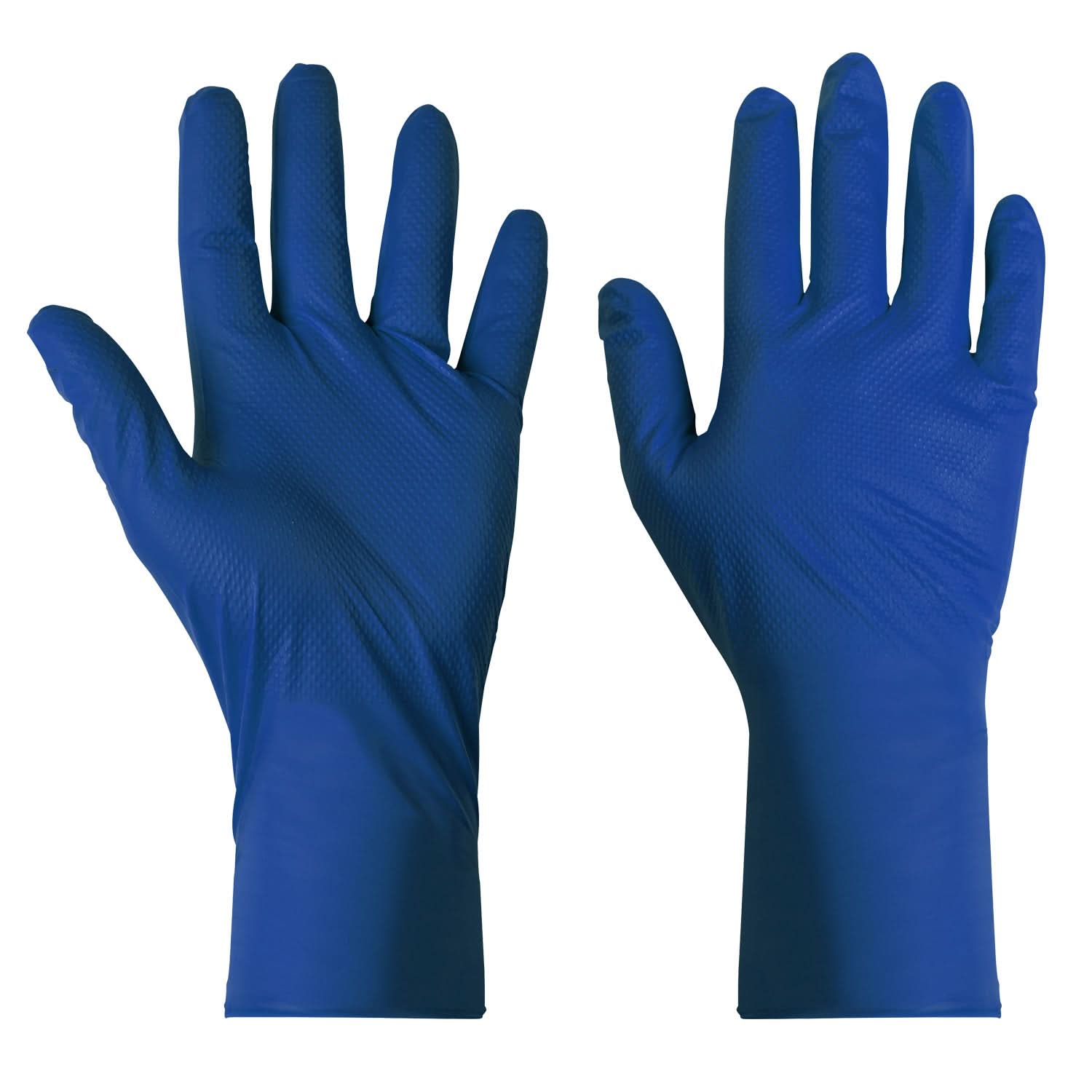Supertouch Diamond Grip Nitrile Gloves - D84 - Blue - Customisable Disposable gloves