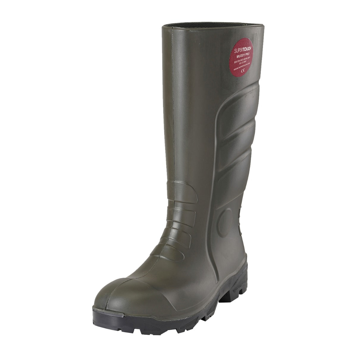 Supertouch Muddy PU Pro Wellington - F133 - Green - Customisable ST Footwear