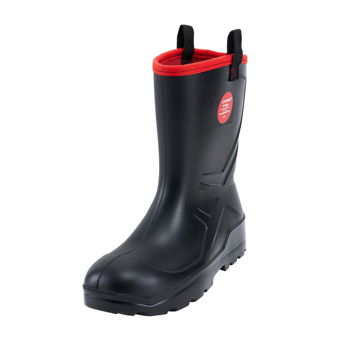PU Rigger Steel Toe Safety Wellington - F101 - Black - Customisable ST Footwear