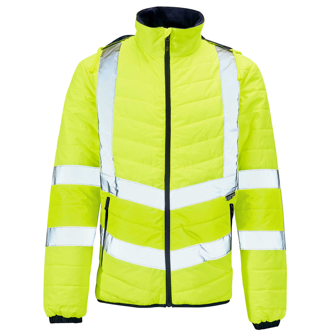 Supertouch Hi Vis Yellow Puffer Jacket - H148 - Yellow - Customisable Jacket