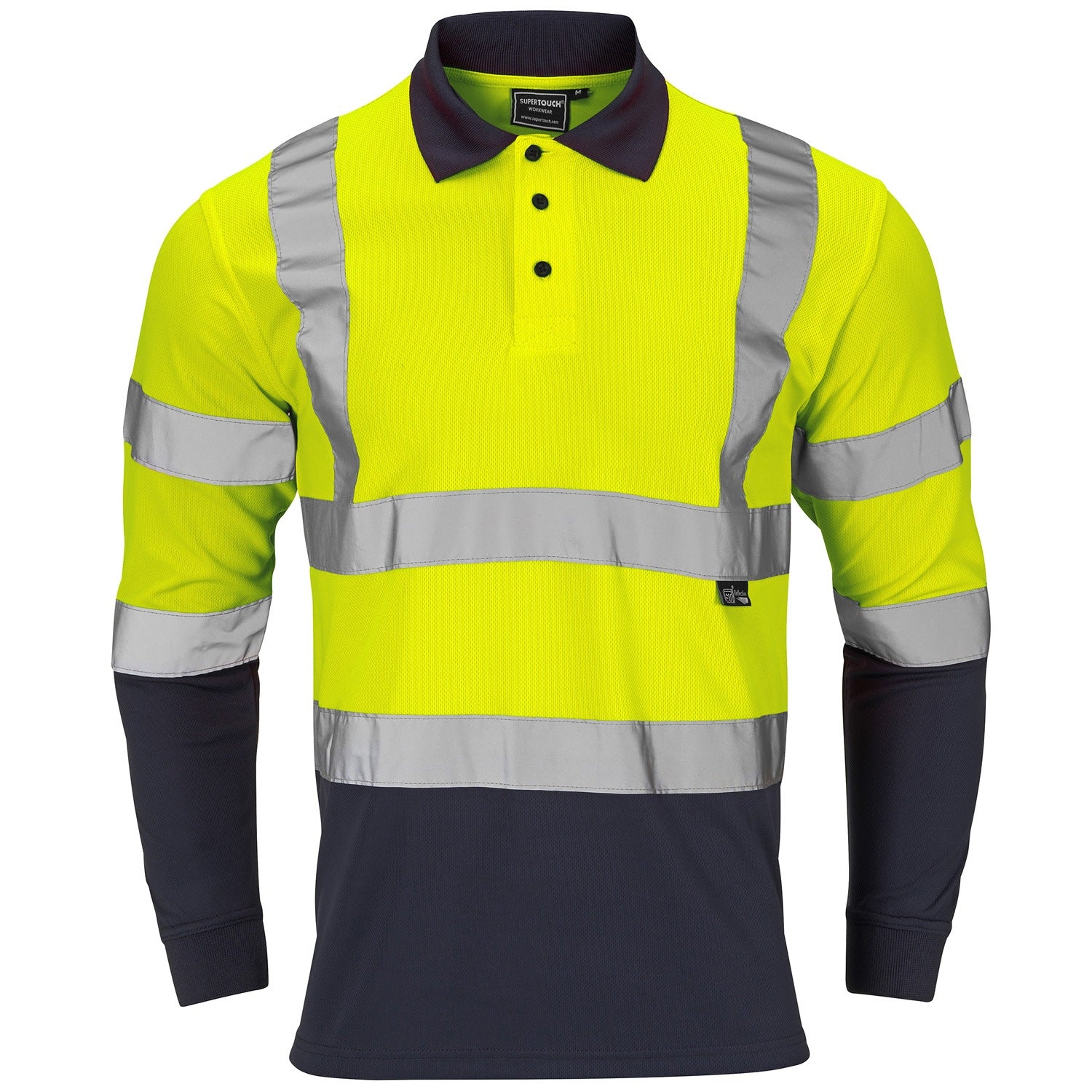 Supertouch Hi Vis 2 Tone Orange Softshell Jacket - H136 - - Customisable Shirt