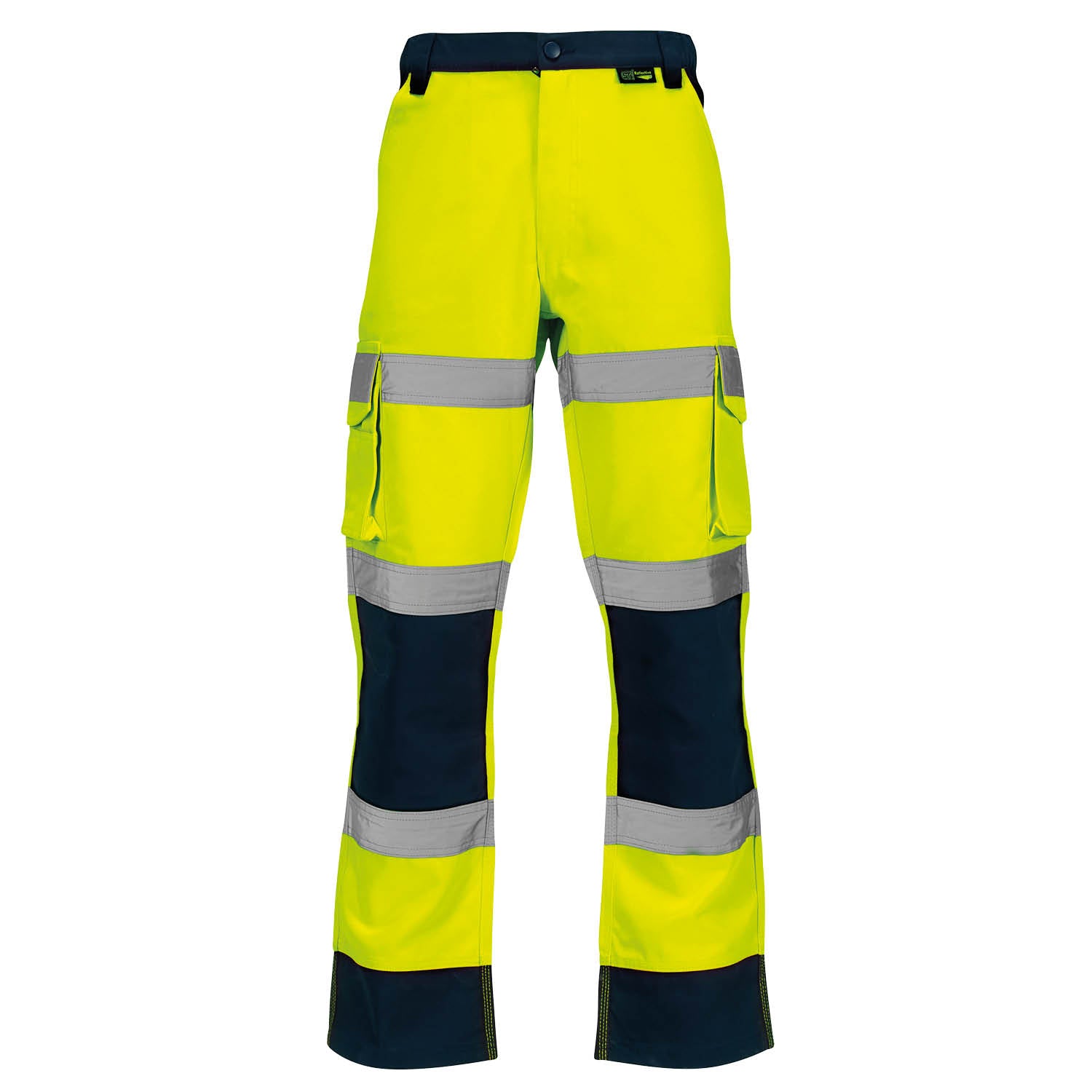 Supertouch Hi-Vis 2 Tone Yellow Combat Trousers - H140 - - Customisable Trousers