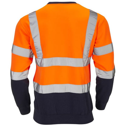 Supertouch Hi-Vis 2 Tone Orange Sweatshirt - H131 - - Customisable Top