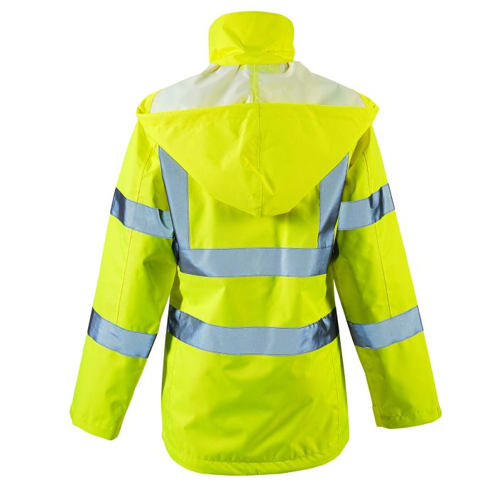 Supertouch - Ladies Hi Vis Yellow Sophia Lightweight Jacket - HV302 - - Customisable Jacket