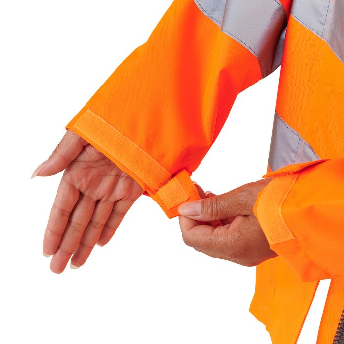 Supertouch - Ladies Hi Vis Orange Sophia Lightweight Jacket - HV303 - - Customisable Jacket