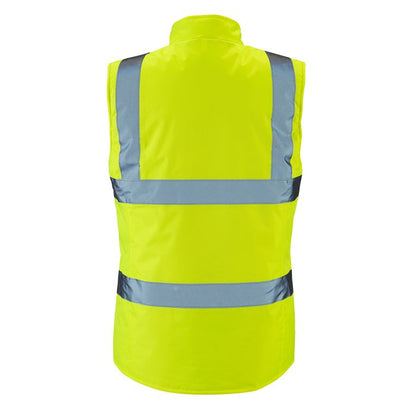 Supertouch - Ladies Hi Vis Yellow Anjali Body Warmer - HV304 - - Customisable Jacket