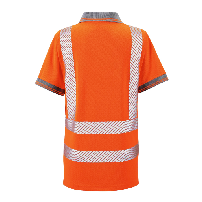 Supertouch - Ladies Hi Vis Orange Savannah Birds Eye Polo - HV309 - - Customisable Shirt