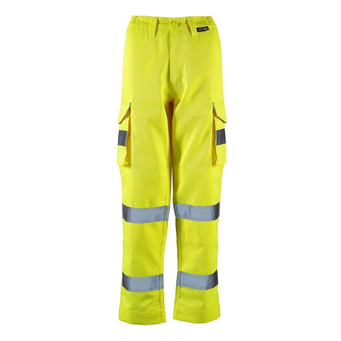 Supertouch - Ladies Hi Vis Yellow Hana Combat Trouser - HV310 - - Customisable Trousers