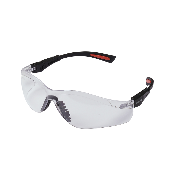 Supertouch Opus Safety Glasses - SG10 - Black One Size - Customisable Eyewear Protection