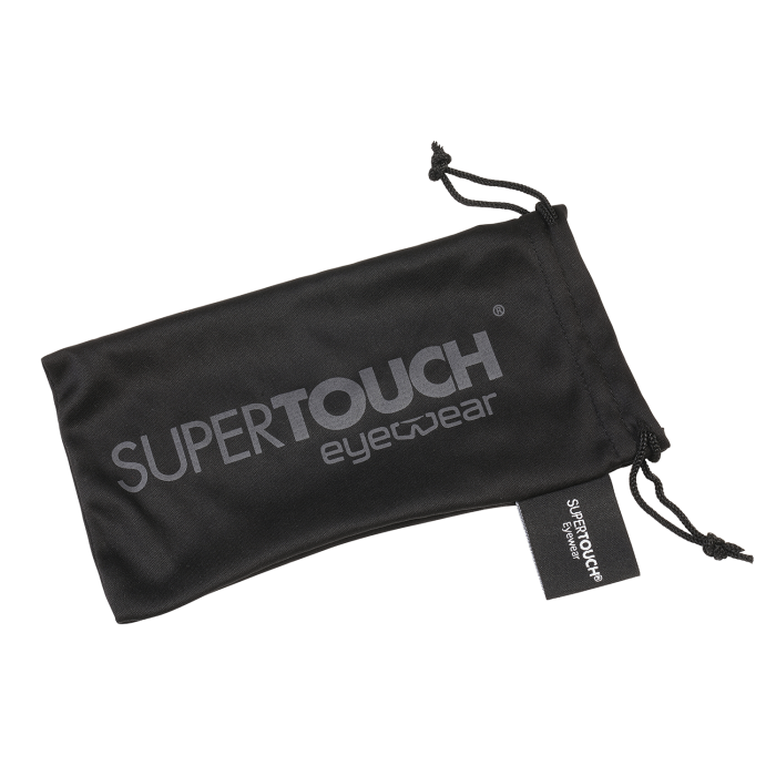 Supertouch Cleaning Cloth Drawstring Glasses Bag - GB25 - Black One Size - Customisable Eyewear Protection