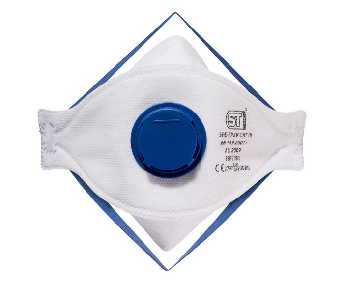 Supertouch - FFP2 Tri-Folded Moulded Mask - P202 - - Customisable Respiratory Protect