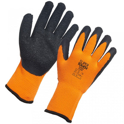 Supertouch - New Topaz Cool Gloves - SPG-10 - Large Orange Black - Customisable General Handling