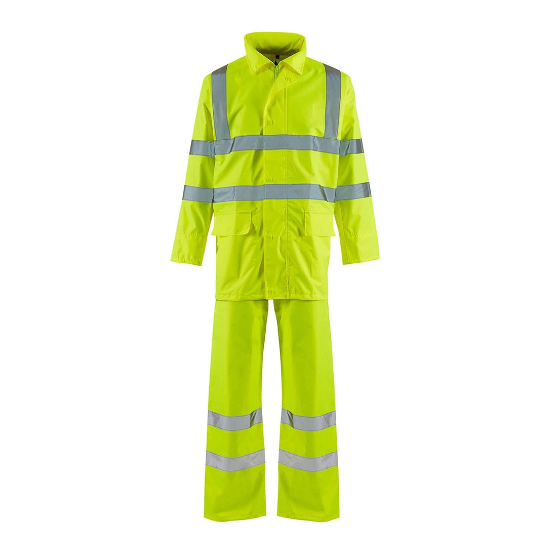Supertouch Hi-Vis Yellow Lite Rainsuit - H130 - Yellow - Customisable Rainsuit