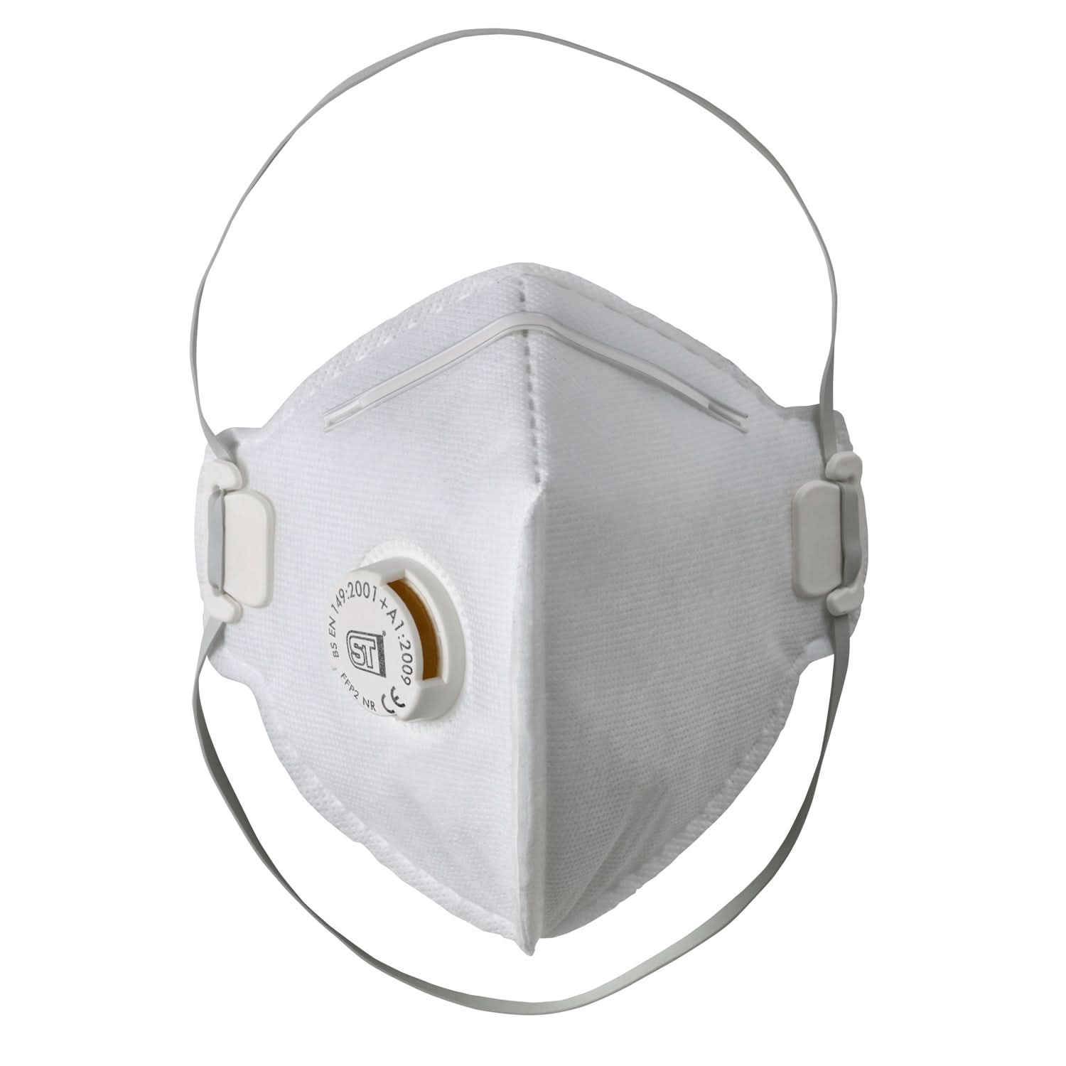 Supertouch - FFP2 Valved Flat Pack Respirator - P14 - White One Size - Customisable Respiratory Protect