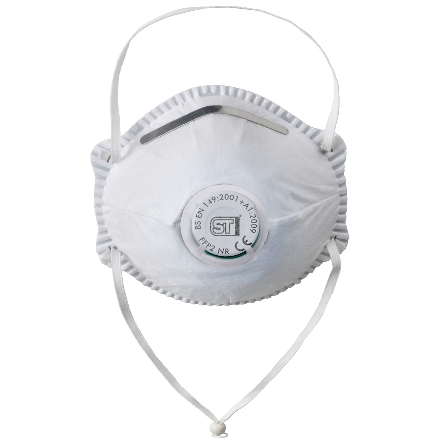 Supertouch - FFP2 Valved Moulded Respirator - P13 - White One Size - Customisable RPE - ST