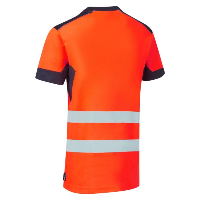 System Hi-Vis Eco CottonCool Orange T-Shirt - SYS12 - - Customisable T-Shirt
