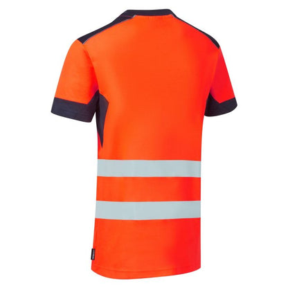 System Hi-Vis Eco CottonCool Orange T-Shirt - SYS12 - - Customisable T-Shirt