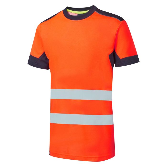 System Hi-Vis Eco CottonCool Orange T-Shirt - SYS12 - - Customisable T-Shirt