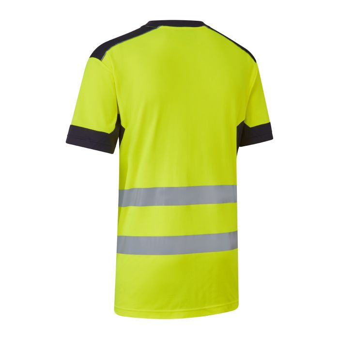 System Hi-Vis Eco CottonCool Yellow T-Shirt - SYS11 - - Customisable T-Shirt