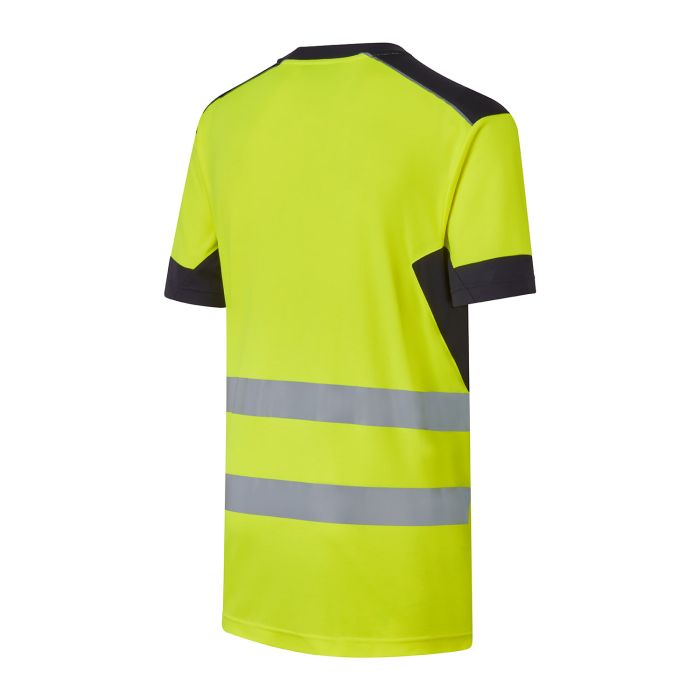 System Hi-Vis Eco CottonCool Yellow T-Shirt - SYS11 - - Customisable T-Shirt