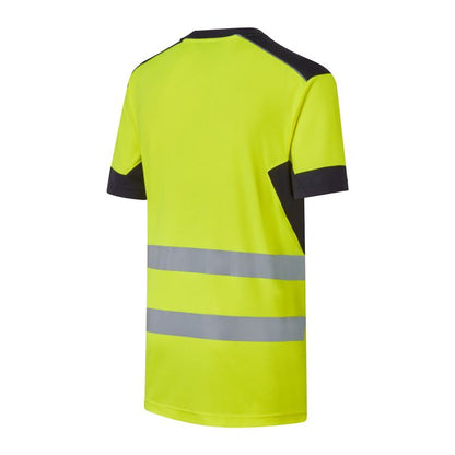 System Hi-Vis Eco CottonCool Yellow T-Shirt - SYS11 - - Customisable T-Shirt