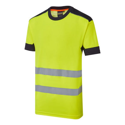 System Hi-Vis Eco CottonCool Yellow T-Shirt - SYS11 - - Customisable T-Shirt