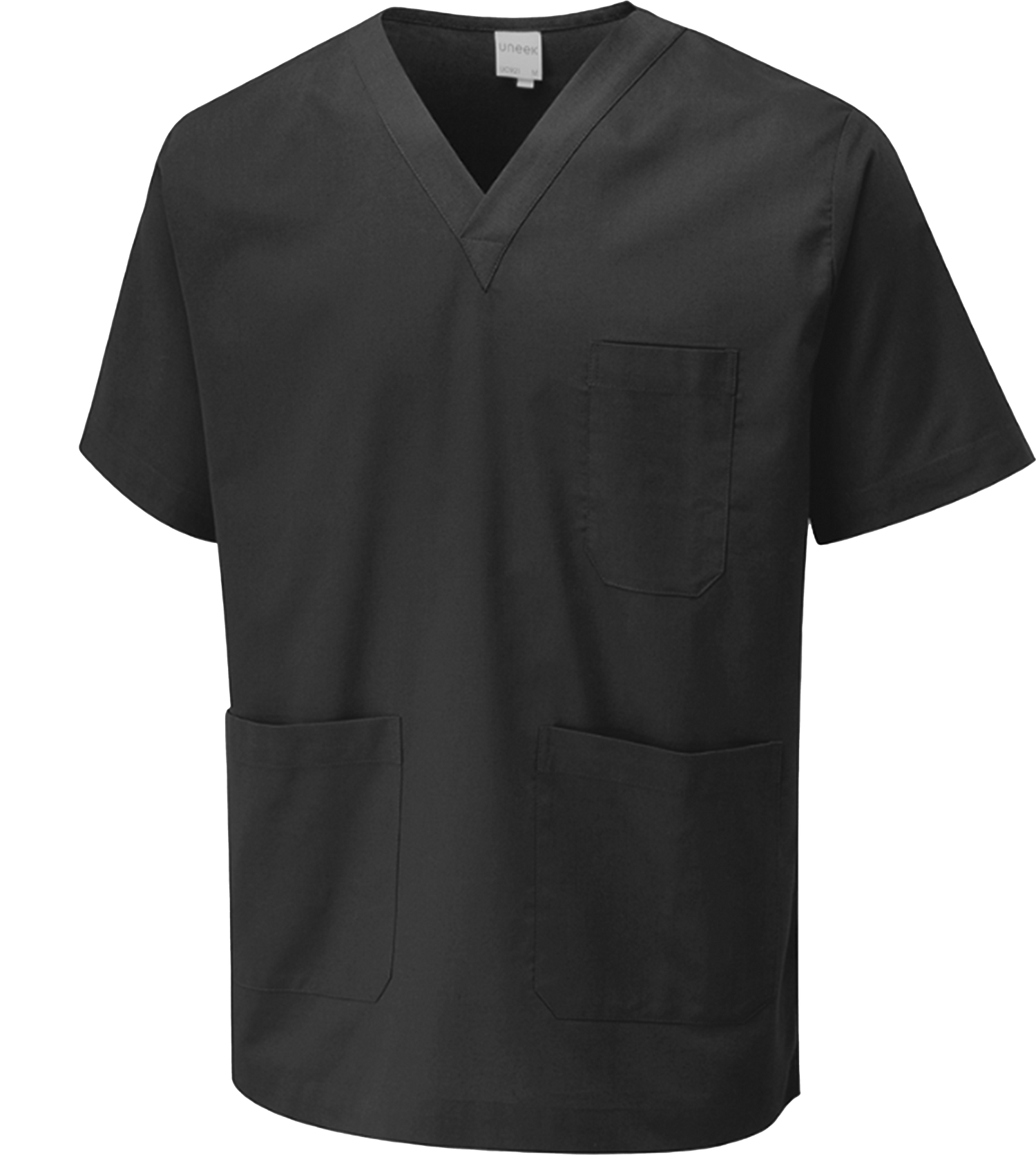 Scrub Tunic - UC921 - Black - Customisable HEALTH