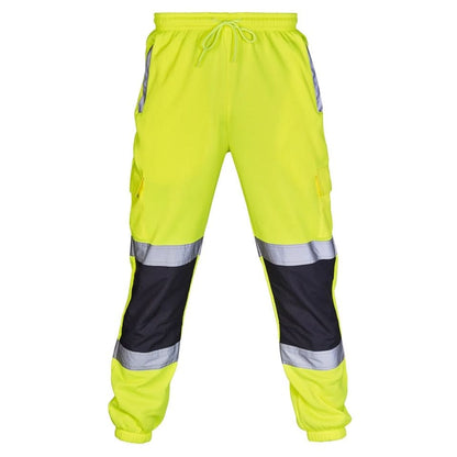Supertouch - Hi Vis 2 Tone Jogging Bottoms - H111Y - Yellow Navy - Customisable Trousers